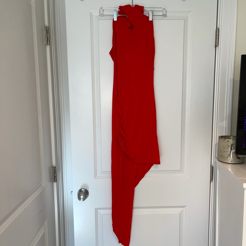 Windsor Red Halter Top Dress SIZE: S